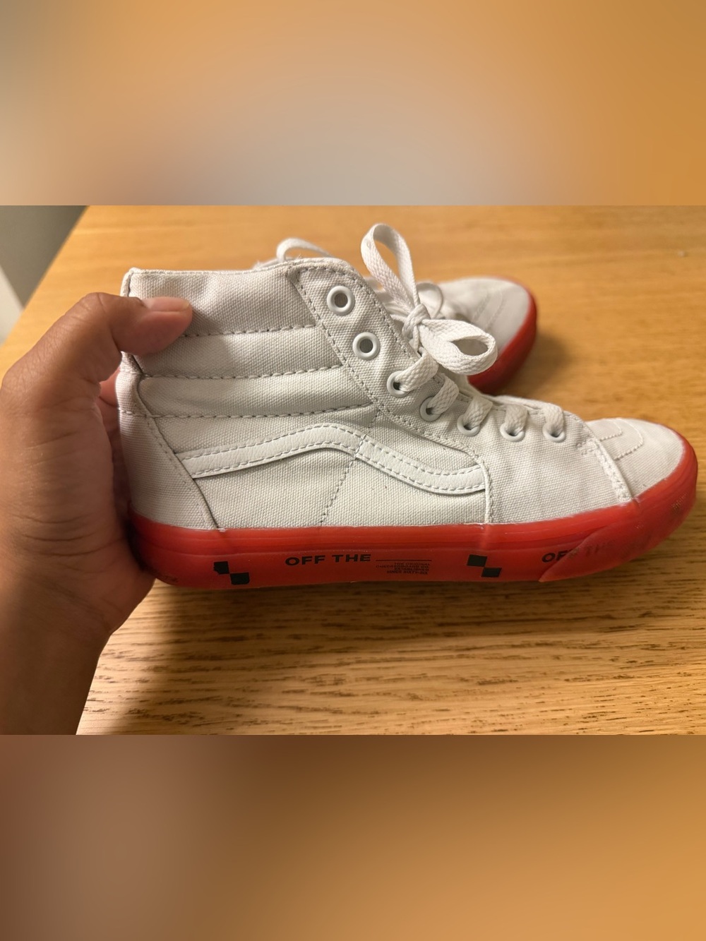 VANS White High-Top Sneakers